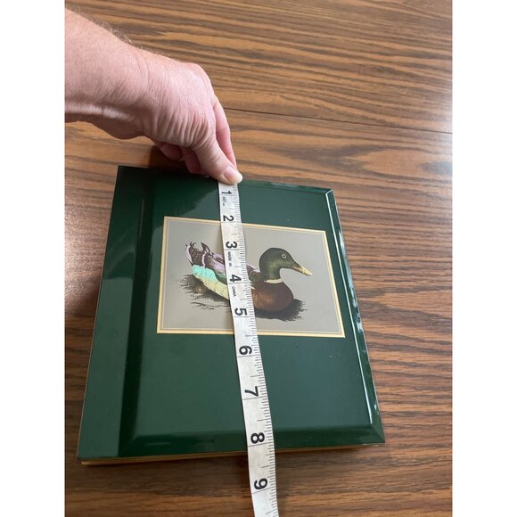 Otagiri Japan green lacquerware photo album and note holder desk set - Picture 6 of 10